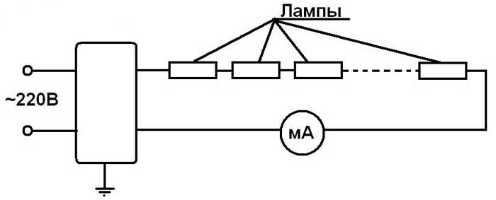 Схема включения трансформатора 