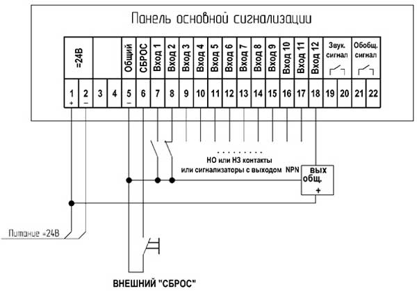 Схема электрических соединений