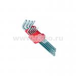 Набор Г-образных ключей TORX с отверстием 9 шт, Т10-Т50, Cr-V, Big INTERTOOL HT-0606